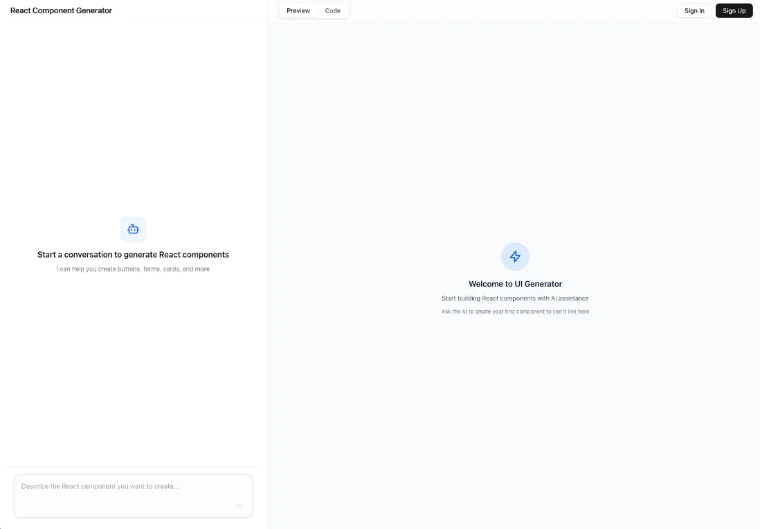 Screenshot: UIGen
